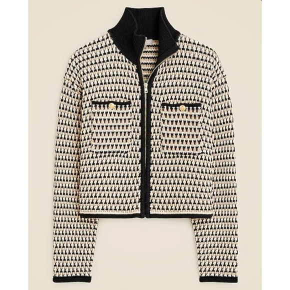 J.Crew Jacquard sweater-jacket - Picture 3 of 8